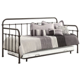 Livingston Metal  Daybed with Trundle Dark Bronze
